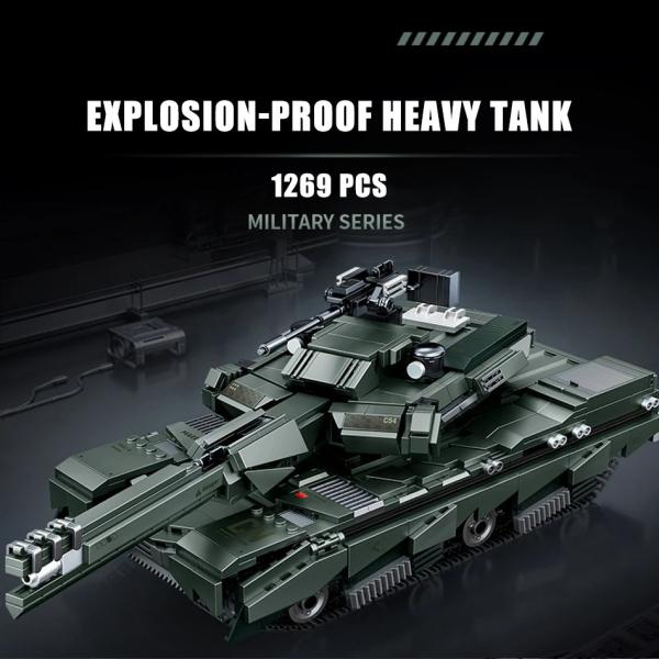 約1000ピース ＜軍用戦車・弾道ミサイル・装甲車・攻撃ヘリコプター＞ 289 ブロック レゴ互換 化粧箱なし / Tank