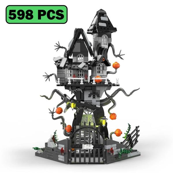 約598ピース ハロウィン・クリスマス ナイトメアハウス 組み立てブロック 【714】 レゴ互換 知育 ギフト