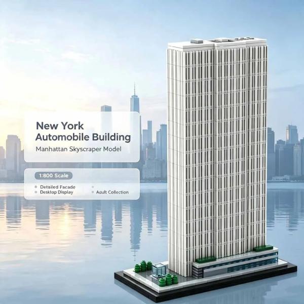約1017ピース ニューヨーク市街地スカイライン模型 ブロック 知育 ギフト 【228751】