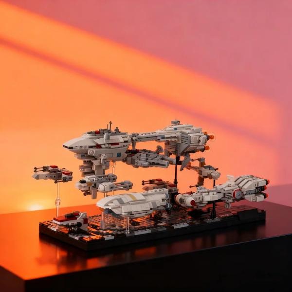 約2003ピース MOCマイクロジオラマ エピソード5終結 レベル艦隊戦闘モデル ブロック レゴ互換 知育玩具 ギフト
