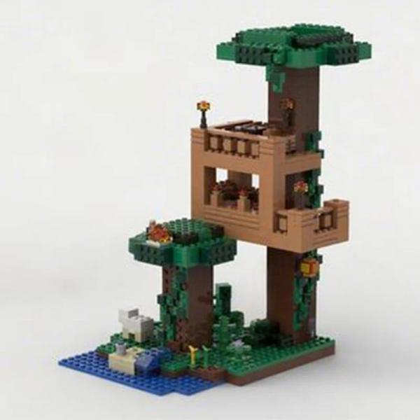 約590ピース マイワールドの better treehouse モデル MOC ブロック 互換 知育 キッズプレゼント