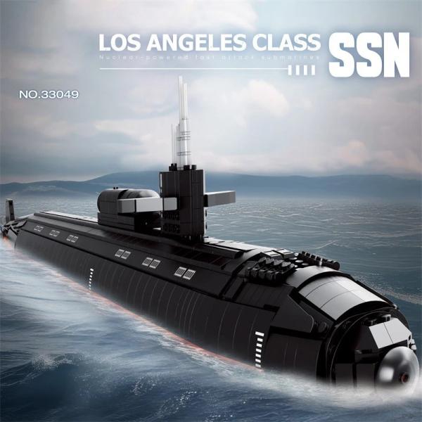 約2723ピース ロサンゼルス級原子力潜水艦 1:125 スケール テクニック