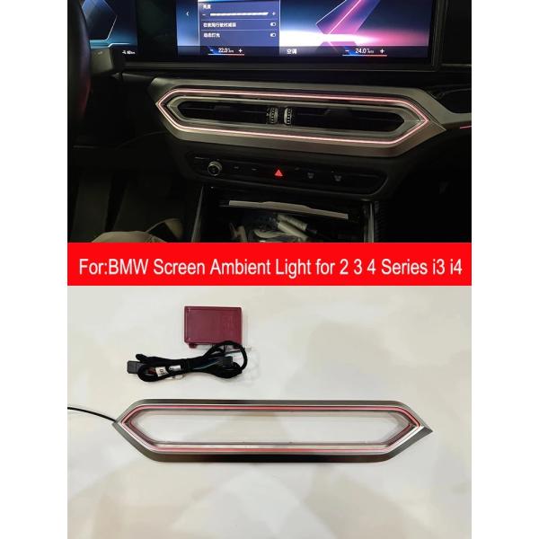 BMW 3シリーズ 4シリーズ I3 I4 G20用 11色LEDアンビエントライト エアアウトレット argent