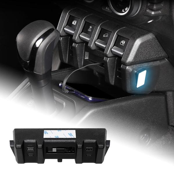 スズキ ジムニー JB64 シエラ JB74W 2019-2025年式 デュアルUSB Type-C車載充電器