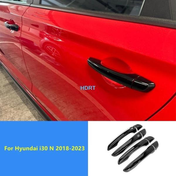 車用ドアハンドルシェルカバープロテクター 外装アクセサリー ヒュンダイi30 N 2018-2023用 右ハンドル