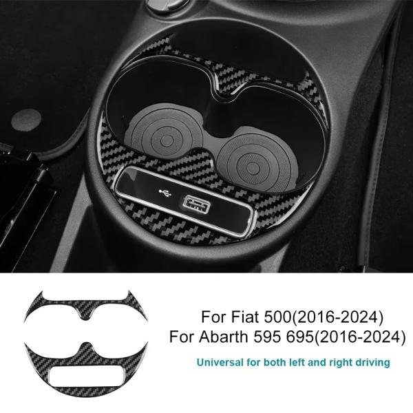 フィアット500 アバルト595 695用 For Abarth 595 695 / ブラック カーボン ファイバー