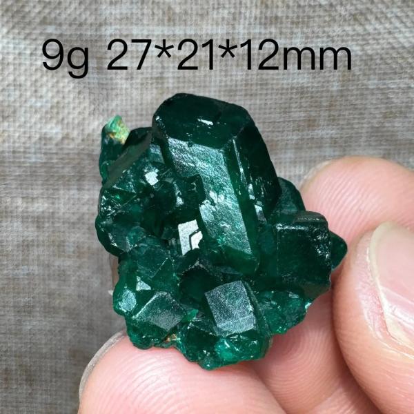 コンゴグリーンディオプタス鉱物標本 緑色結晶 クリスタル インテリア 装飾 培養石 教育用コレクション 35CT