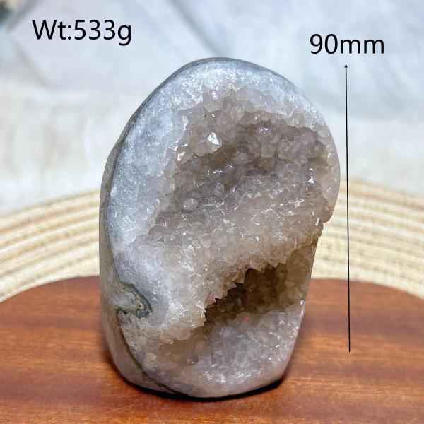 アメジストドゥルージー原石 フリーフォームジオード 水晶の結晶群 ブラジル産 天然石 インテリア ギフト No.13