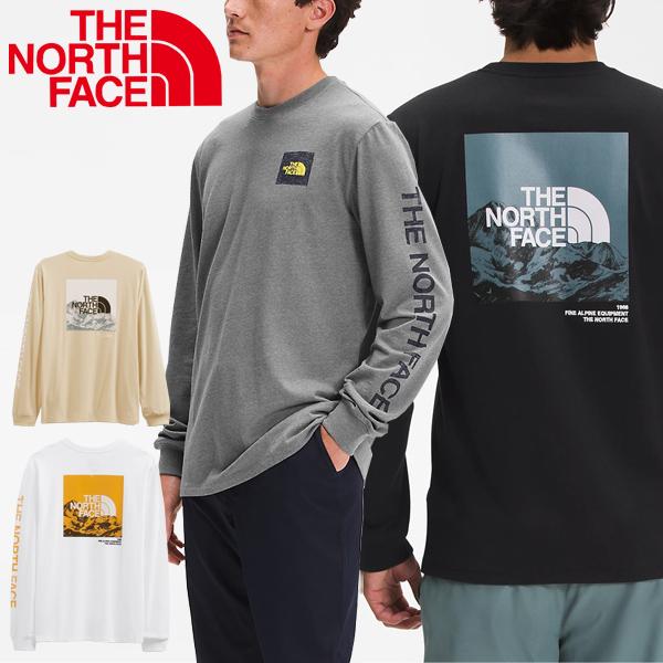 ノースフェイス ロンT ロングスリーブ Tシャツ メンズ ボックスロゴ 2022 秋冬 THE NORTH FACE Mens L/S Logo  Play Tee USAモデル [郵2]^NF0A5GML【nf192】^