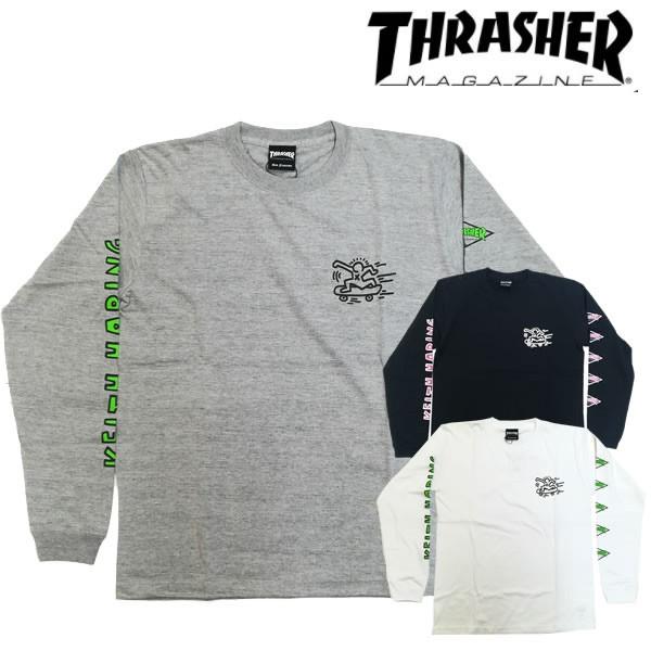 THRASHER（スラッシャー） メンズ ロンT ロングTシャツ キースへリング