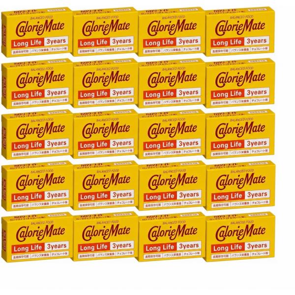 [20箱セット] カロリーメイト ロングライフ チョコレート味（2本入り）長期保存 大塚製薬 防災 備蓄 非常食 保存食 おやつ 備蓄用お菓子 セット バランス栄養食
