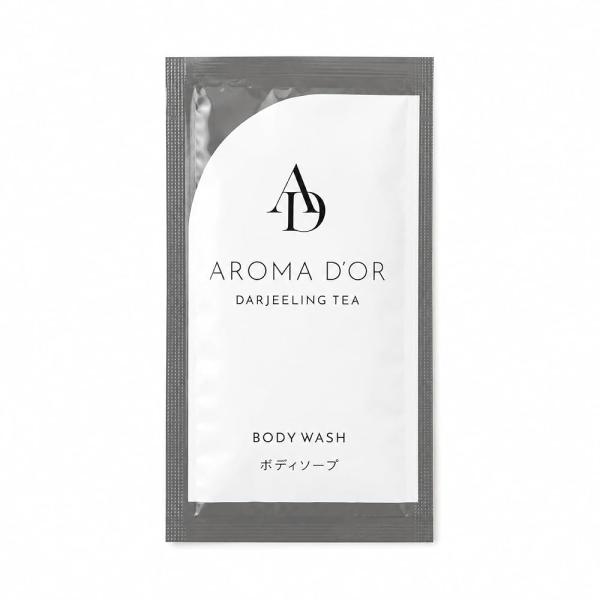 [50個] アロマドール ボディソープ パウチ 12ml フィード ダージリンティー 紅茶の香り 業務用 アメニティ 使い捨て