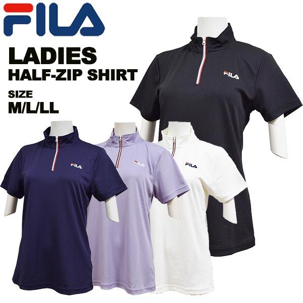 FILA GOLF ジャガードハーフジップ半袖シャツ gs4 【公式通販】