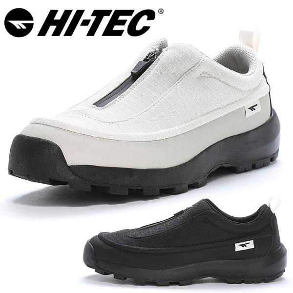 止水ジップがデザインのアクセントになったレインスリッポン