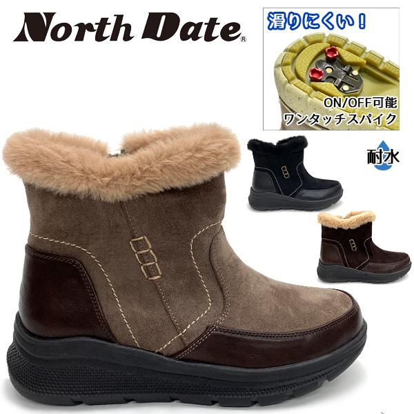 ノースデイト レディース ブーツ 冬 靴 スノーシューズ スノ
