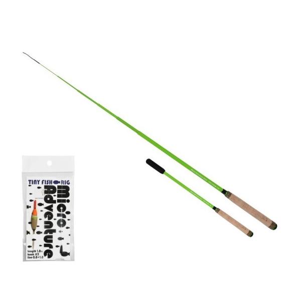 下野　マイクロアドベンチャースティック タイニーフィッシュ+リグ 150 ライム