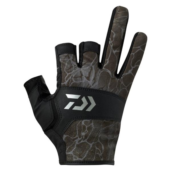 ■グリップ力×手感度重視のルアーゲームにおすすめ掌はグリップ力のある合成皮革を使用。縫い目のない1枚生地で、手感度を重視する釣りにおすすめ。脱ぐときに便利な指先タブつき。糸がかりを軽減する面ファスナーを採用。DAIWA　DG-8025ダイワ...