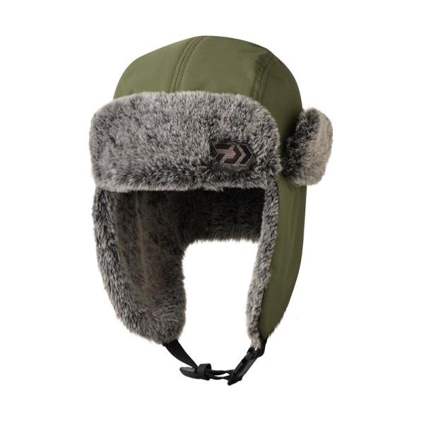 フェイクファーの温かなパイロットキャップ表生地に撥水加工を施した耳あて付きキャップ。耳当てはバックル付きで跳ね上げておくことも可能。サイズ調整が可能なアジャスター付き。ボリュームのあるフェイクファーを採用し、温かい。DAIWA  DC-42...
