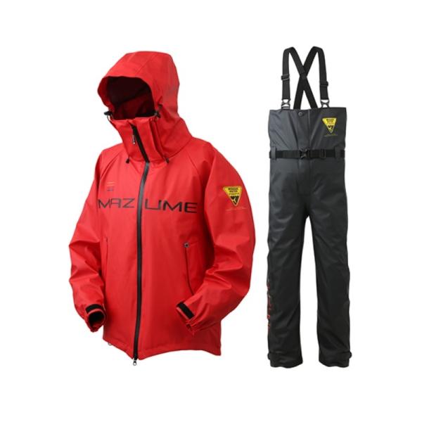 オレンジブルー MZRS-774 mazume ROUGH WATER レインスーツ レッド M