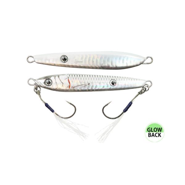 一誠　海太郎 ネコメタル 80g #032 シルバーグローゼブラ