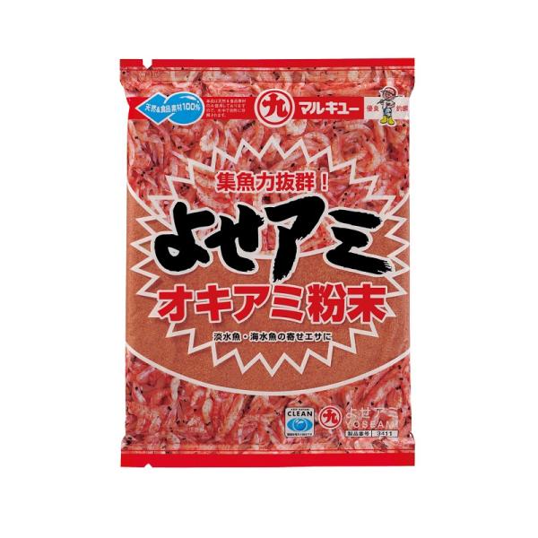 海釣り用配合エサ集魚効果抜群！オキアミ粉末驚異的な実績を誇るオキアミの粉末です。オキアミの成分により、海川を問わず、集魚効果抜群の万能タイプです。お好みの配合エサにブレンドすると集魚性がより高まります。練りエサの調整用にも便利です。MARU...