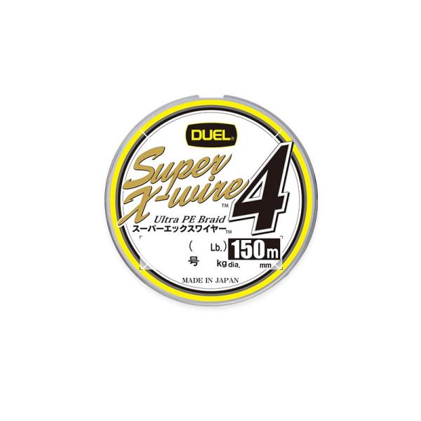 他サイト： デュエル　スーパーエックスワイヤー 4 Super X-wire 150m 1.0号 シルバー　シルバー　1.0号の商品画像
