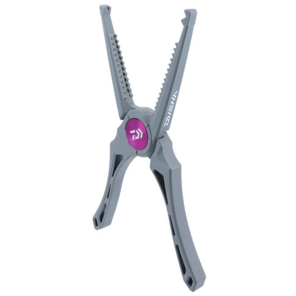 他サイト： ダイワ　フィッシュホルダー 240C グレー / 魚つかみ 魚バサミ カラビナ 尻手ロープ ケース付きの商品画像