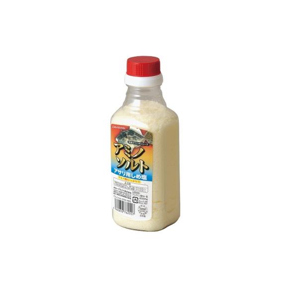 アミノ酸がたっぷり入ったしめ塩。カワハギ釣り用のアサリに、旨み成分「グルタミン酸Ｎａ」を注入しながら身を締め、ハリ付けしやすくし、エサ持ちをよくします。イソメ類の虫エサや魚の切り身等の身エサにも使用できます。DAIWAダイワ　アミノソルト●...