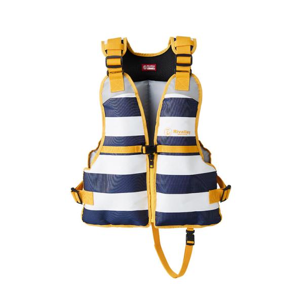 視認性の高いポップなカラーバリエーション漁港や河川での釣り、マリンレジャーで使用していただける子供用ライフベスト。ベスト本体は体に合わせ各ベルトで調整が可能。視認性の高いカラーリングを採用し、股ベルト、緊急時用ホイッスル付き。RIVALLE...