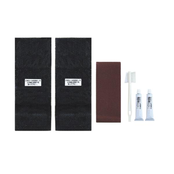 様々なブーツ形状に使えるフェルトの交換ソールお好みの形状にカットして使う交換用のフェルトソール。お手持ちのブーツ形状に合わせてカッターでカットして使えます。ソール、専用ボンド、ブラシ、サンドペーパーがセット。※3Dインナークロロプレンウェダ...