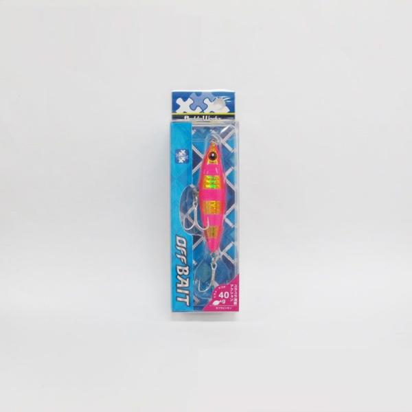 他サイト： バディーワークス　オフベイト OFFBAIT 40g　ZPKゼブラピンキン　/ソルトルアー ヒラメ フラットフィッシュ サーフ メタルジグの商品画像