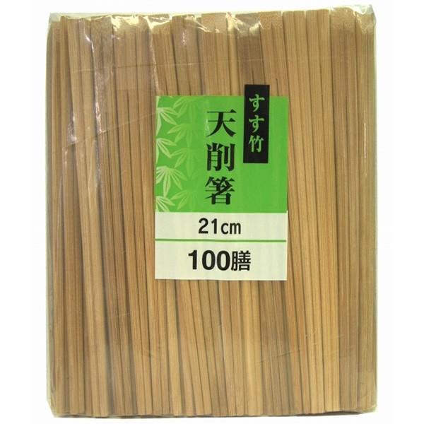 他サイト： 割りばし すす竹 天削箸 21cm 100膳入 ｜ わりばし 使い捨て アウトドア レジャーの商品画像