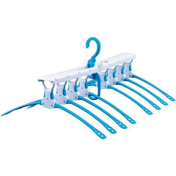物干しハンガー ワンタッチハンガー ８連 洗濯 ハンガー 8連 Tシャツ 伸びない ワンタッチ取り込み 形崩れ 型崩れ 防止 折りたたみ びーんず生活雑貨デポ 通販 Paypayモール