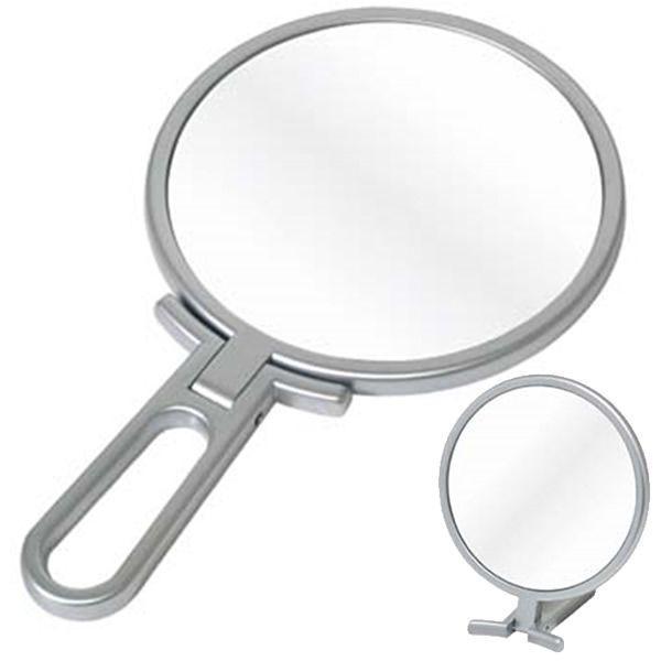 サイズ:214×126×奥行9mm鏡面サイズ:直径114mm重量:146g材質:鏡/ガラス　フレーム/スチロール樹脂製造国:日本メーカー:メリー円形 丸型 鏡 かがみ 化粧 メイク 身だしなみ メイクアップ ハンドミラー 折り立てる 角度調...