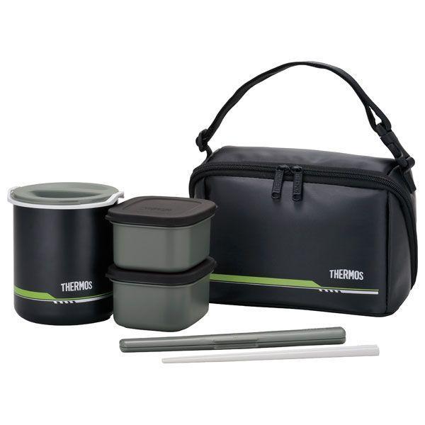 サイズ（約）:幅20×奥行11×高さ12.5cm　ハシ/19.5cm容量（約）:おかず容器/0.3L×2個　ごはん容器/0.5L（炊く前のお米の量/0.19L）重量（約）:0.6kg品番:DBQ-502製造国:中国メーカー:サーモス