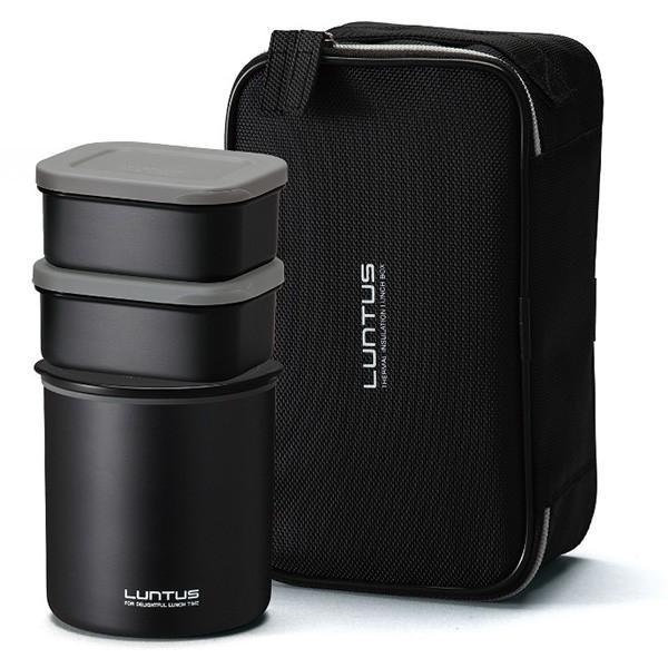 サイズ(約):幅21.0×奥行11.8×高さ12.5cm(バッグに入れた状態)容量:ごはん容器/360ml　おかず容器/230ml×2個材質:保温ケース/ステンレス鋼　ご飯容器、おかず容器、箸ケース/ポリプロピレン　パッキン、おかず容器フタ...