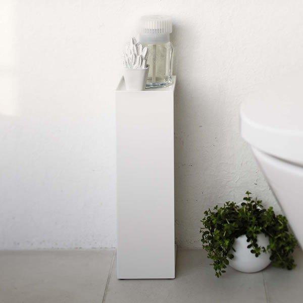 サイズ（約）:幅11.5×奥行11.5×高さ38.5cm重量（約）:1kg材質:本体/スチール（粉体塗装）付属品:クッション/4個耐荷重（約）:トレイ/2kg製造国:中国メーカー:山崎実業山実 yamazaki ボックス ラック ホルダー ...