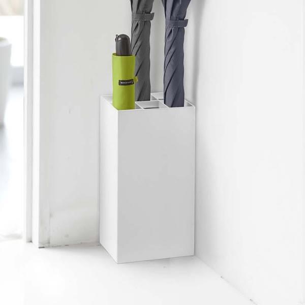 他サイト： 山崎実業 傘立て スマート かさたて 6本用 ホワイト 7031 ｜ かさたて アンブレラスタンド 傘 角型の商品画像