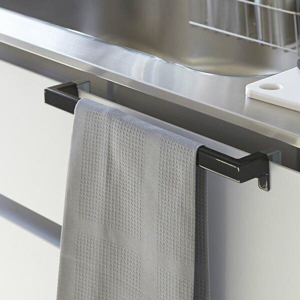 他サイト： 山崎実業 tower タワー キッチンタオルハンガーバー ワイド ブラック 2856 ｜ タオル掛け 台所の商品画像