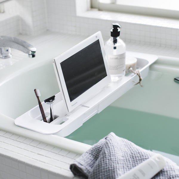 山崎実業 バスタブトレー Tower タワー 伸縮バスタブトレー ホワイト 3546 バスタブラック バステーブル 伸縮 半身浴 びーんず生活雑貨デポ 通販 Paypayモール