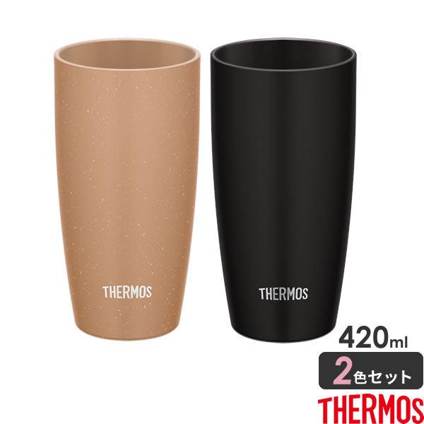 サーモス 真空断熱タンブラー 陶器調 4ml ベージュ ブラック 2色セット Jdm 4 Thermos おしゃれ かわいい 陶器風 びーんず生活雑貨デポ 通販 Paypayモール
