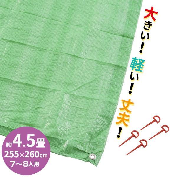 サイズ（約）:幅255×奥行260cm材質:シート/ポリエチレン　ハトメ/アルミニウム　ストッパー/ポリプロピレン付属品:ストッパー×4耐熱温度:70度製造国:ベトナムメーカー:アサヒ興洋コスパ ブルーシート 薄手 ペグ付き ペグ穴 ハトメ...