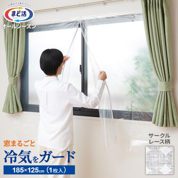 1枚あたりサイズ（約）:幅185×長さ125cm材質:本体/ポリエチレン　ファスナー部/ポリエステル・ナイロン　粘着テープ/PET　粘着剤/アクリル系付属品:両面テープ（約7m）、面ファスナーテープ（4枚）、滑落防止クリップ（1個）、取り付...