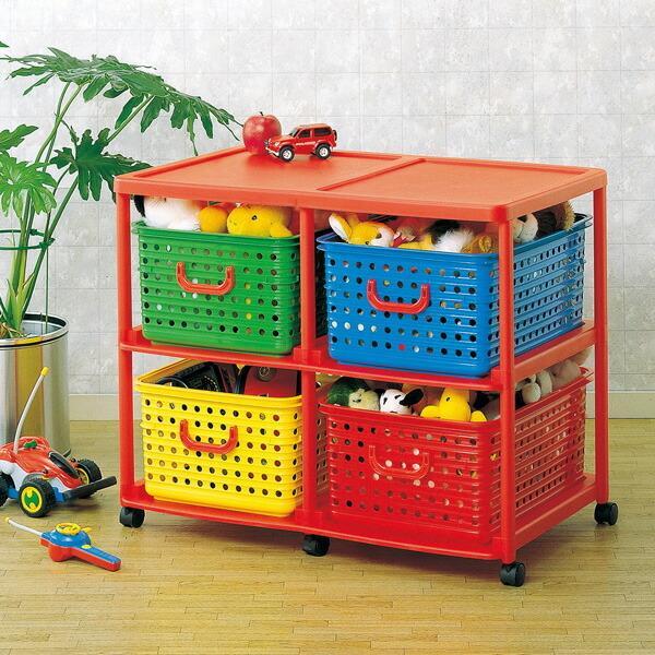 サイズ（約）:幅87×奥行56×高さ72cmバスケット内寸サイズ（約）:幅33.2×奥行47×高さ23cm材質:ポリプロピレン品番:3755製造国:日本メーカー:和泉化成日本製 国産 収納 ラック ぬいぐるみ 子供用 子供向け カラフル ２...