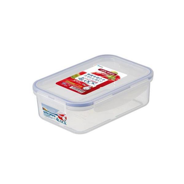 他サイト： 保存容器 ユニックス タイトロック Ag 850ml TLO30 ｜ 密閉容器 食品保存 密閉 レンジ対応 透明 抗菌 プラスチック 4点ロックの商品画像