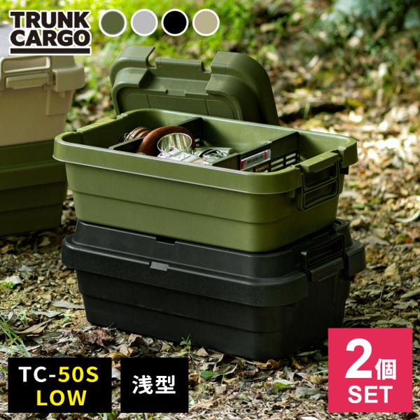 RISU（リス） アウトドア 収納ボックス 浅型 トランクカーゴ TC-50S