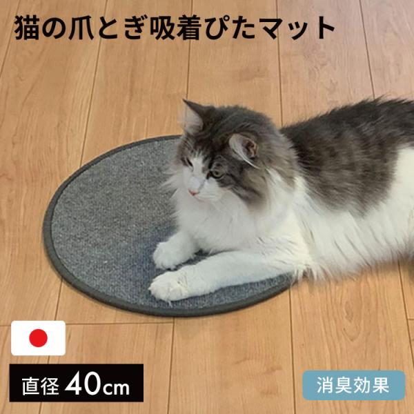 猫の爪とぎ 吸着ぴたマット 吸着マット ペットマット マット 消臭 洗える 床暖対応 防音 爪とぎ シート 日本製