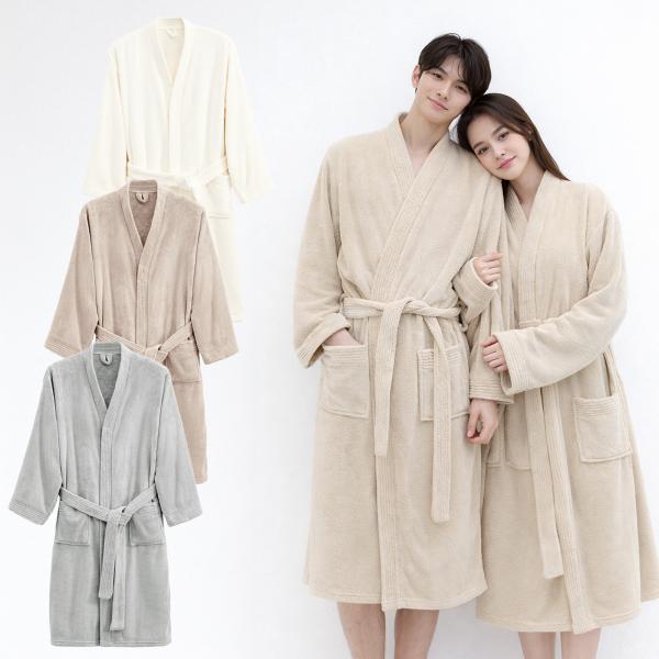 ■シリーズ名・ブランドマイクロファイバー 長袖バスローブSHOUKI■サイズ・重量Mサイズ：着丈110cm 肩幅48cm 身幅60cm 重量700gLサイズ：着丈120cm 肩幅48cm 身幅65cm 重量760g■着用目安Mサイズ：150...
