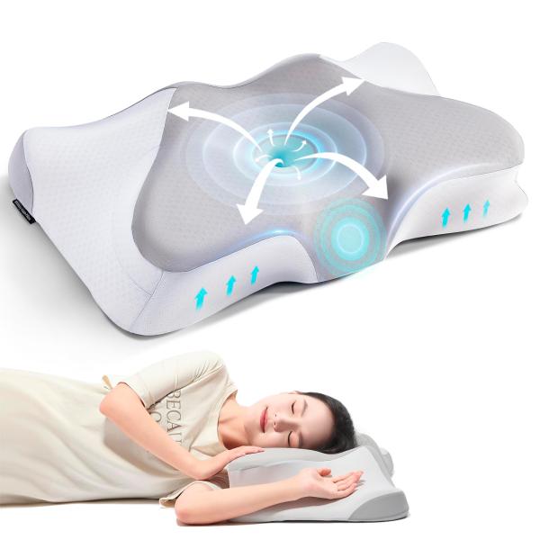 ✨新品未使用✨【2枚パック】枕 首が痛くならない 人気 (61*42*13cm) KOJIHOMU 枕 首が痛くならない 人気 睡眠 まくら 低反発枕 安眠