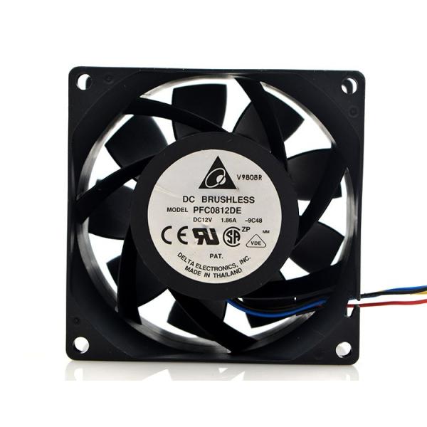 Delta PFC0812DE 8CM 12V 1.86A 8038 4線 CPUファン CPUクーラー PWM
